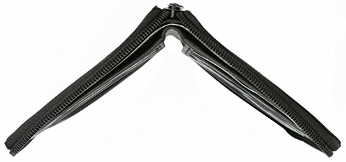 RFID Blocking Mens Premium Soft Leather Zippered ID Wallet (Black)