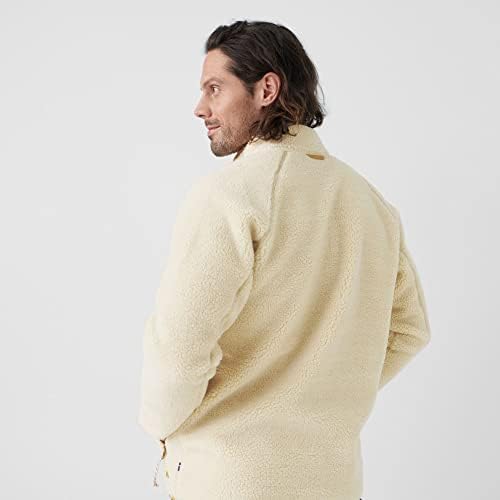 Fjallraven 84158-113 Vardag Pile Fleece M Maglia Lunga Uomo Chalk White Taglia S