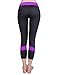 Baleaf Women's Workout Running Capri Leggings Purple Size L