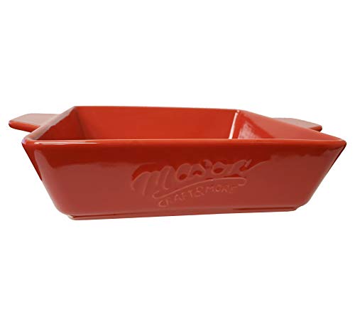 Mason Craft & More Ceramic Bakeware Collection- Rectangular, Square, Casserole, Lasagna, Baking, Roasting- 4 Piece Red Ceramic Bakeware Set - Thumbnail 3