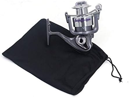 Lovelystar Reel Bag with Drawstring, Fishing Reel Bag with Drawstring Fishing Reel Protector Bag Pouch Fishing Tackle Fishing Gear Accessories