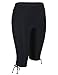 Hilor Women's Rash Guard Board Shorts UPF50+ Sports Capris Swim Bottom Skinny Surfing Tights Leggings Black 18