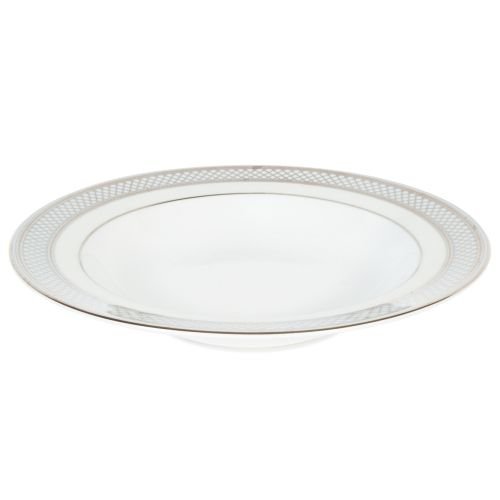Lauren by Ralph Lauren Silk Ribbon Pearl Rim Soup Bowl