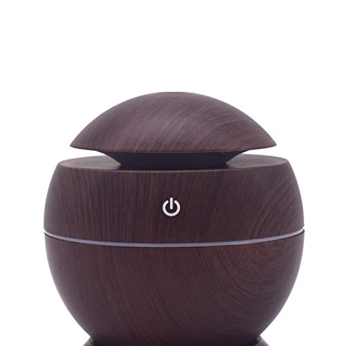dongba USB Aroma Essential Oil Diffuser Ultrasonic Mist Humidifier Air Purifier (Dark Brown)