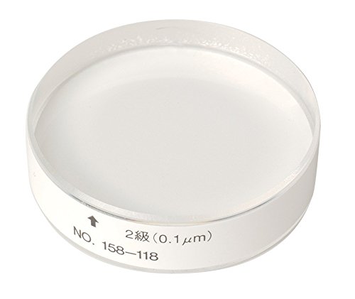31LEnThv87L Mitutoyo 158-118 Optical Flat, 12mm Thickness, 0.1 micrometer Flatness, 45mm Diameter