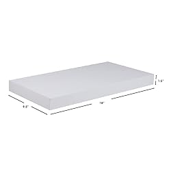 Home Basics Floating Wall Shelf White