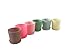 Truedays 5.3'' Set of 6 Multicolored Circle Flower Plant Pots/Planters with Saucer Pallet,All