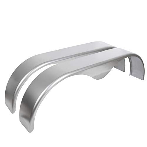 Photo 1 of ECOTRIC Tandem Trailer Fender Teardrop Pair 9" x 66" x 19.5" - Cold Rolled Steel