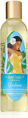 Island Essence Massage Oil, 8 Ounce, Gardenia