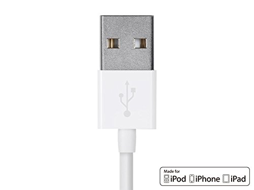 Monoprice Select Series Apple MFi Certified Lightning to USB Charge & Sync Cable, 3ft White
