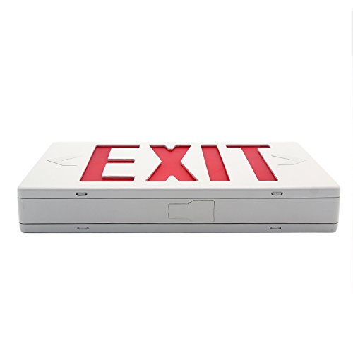 Ainfox 6 Pack LED Exit Sign Emergency Wall Light, Back -up Letter Cover (red/6pack) - Thumbnail 7