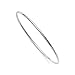 Ritastephens Sterling Silver Shiny Polished Stackable Slip OnBangle Bracelet 8 Inch (2mm)
