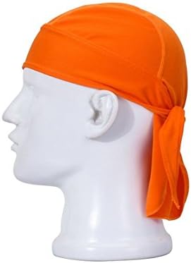 Wicking Adjustable Cycling Skull Cap Beanie Dew Doo Rag for Outdoor Running Sports Head Wrap