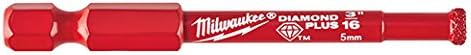Milwaukee Diamond Drill Plus, 5 mm, 49560503, Red, 3/16 in