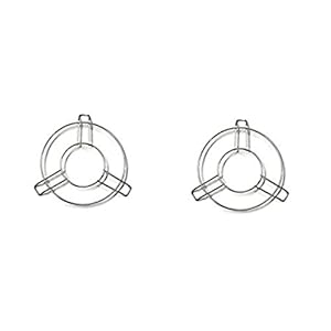 LSARI Stainless Steel Round Table Ring Set, Hot Pot Stand, Trivet, Set of 2