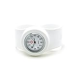 Vavna Silicone Nurse Watch -Slap On Watch -White - Adult Large Size