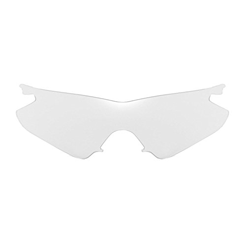 Walleva Replacement Lenses for Oakley M Frame Heater Sunglasses - Multiple Options Available (Clear)