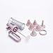 Set of 7, Cake Decorating Tool Set with 1 Handy Dessert Decorator, 5 Icing Tips and 1 Piping Fill Tip ( Pink )