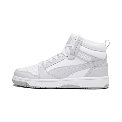 Unisex Rebound V6 Turnschuhe, Puma White Ash Gray, 42 EU