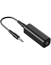 MA Audio Ground Loop Noise Isolator for Car Audio/Home Stereo System with 3.5mm Audio Cable (Black)