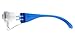 Pyramex Safety Intruder Eyewear, Blue Temples, Clear Lens