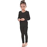 HEROBIKER Girls Ultra Soft Fleece Lined Thermal Underwear Kids Long Johns Top Bottom Set for Winter