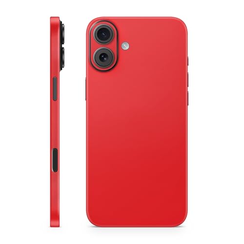 Phone Skin Compatible with Apple iPhone 16 Plus - Solid Red - Premium 3M Vinyl…