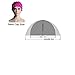 Patty and Fashion Design Ladies Long Hair Flowers Swim Cap Pack of 1(Pink)