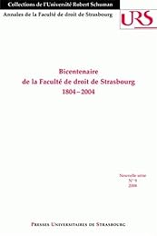 Bicentenaire de la Faculté de droit de Strasbourg, 1804-2004
