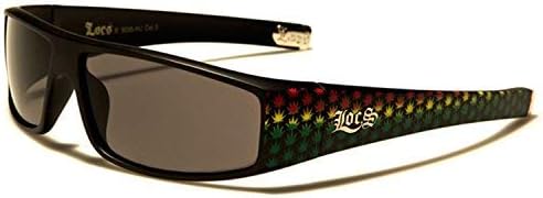 New Locs Rectangle Slim Style - Solid Black or White Frame Mirrored or Dark Lenses - SDK SUNGLASSES - 100% UV400 UVA UVB Protection - Men Women Unisex - Solid Bulky Rap Gangsta Stylish Sleek Shades