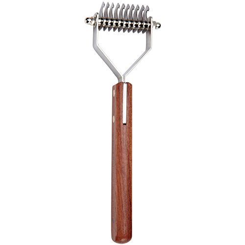 Master Grooming Tools Stripping Tools with Wooden Handles â€” Stripping Tools for Grooming Dogs - 10-Blade Style