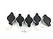 5 Pack 1.5m Retractable Ethernet Cat5 Rj45 LAN Network Cable