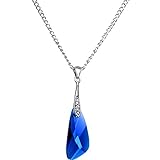 Body Candy Crafted Steel Blue Crystal Inspire Pendant Necklace Created with Swarovski Crystals 18