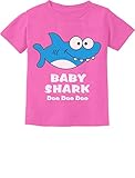 Baby Shark Song Doo doo doo Family Dance for Boy Girl Infant Kids T-Shirt 24M Pink