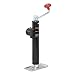 CURT 28350 Weld-On Pipe-Mount Swivel Trailer Jack, 5,000 lbs. 10-3/4 Inches Vertical Travel, CARBIDE BLACK POWDER COAT
