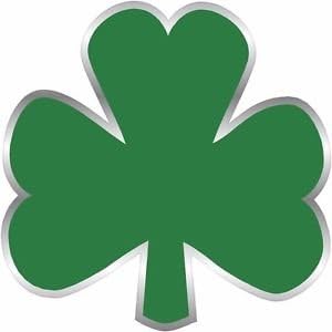 Green Ireland Shamrock Decal 3" Flag Lucky IRISH USA Clover Vinyl Sticker Celtic