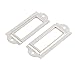 uxcell Office File Drawer Label Tag Name Card Holder, Silver Tone, 10 Pieces (a16062000ux0441)