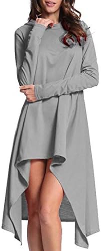 cfzsyyw Women's Fashion Pullover Hoodies Fashion High Low Tunic Loose Poncho Sweatshirt