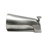 Satin Nickel Universal Diverter Tub Spout - Includes Adaptors