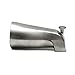 Satin Nickel Universal Diverter Tub Spout - Includes Adaptors