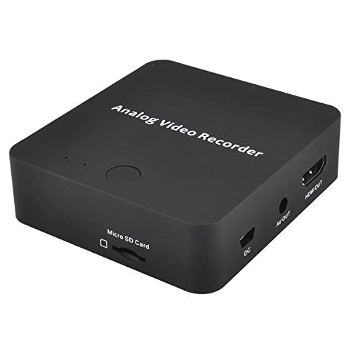 Runshuangyu HD Analog Digital Video Recorder AV Video Capture Card Adapter for Camcorder Tape, VHS, VCR, DVD Player, DVR, Hi8, Game Player AV Out and HDMI Out
