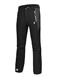 Little Donkey Andy Men’s Winter Hiking Ski Snowboarding Pants, Softshell Pants, Fleece Lined and Water Repellant