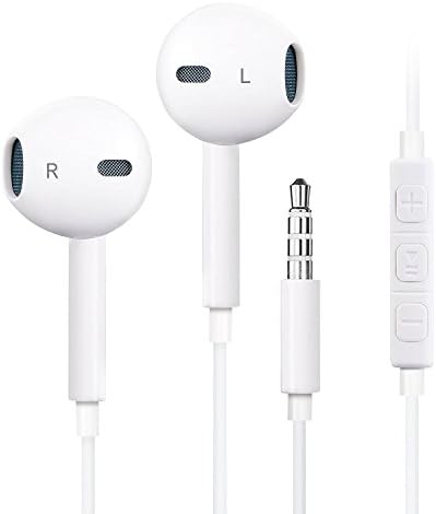 XIDAMA 1 Pack Premium Earphones/Headphones/Earbuds with Stereo Microphone&amp;Remote Control for Apple iPhone 6S/6/6S Plus/6 Plus,iPhone SE/5S/5C/5, iPad /iPod Nano 7/iPod Touch (White)
