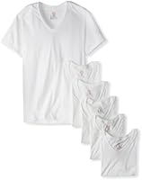 Hanes Men's 6 Pack Ultimate V-Neck T-Shirt