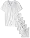 Hanes Ultimate Men's 6 Pack FreshIQ V-Neck Tee, White, X-Large