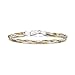 Amberta Women's 925 Sterling Silver Braided Herringbone Chain Bracelet (Length 7.5 inch): Multicoloured