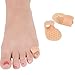 5 Pairs-Pinky Toe Cushion Splint, Gel Toe Separators, Little Toe Straightener with Loop, Pinky Toe Separators for Men Women, Prevent Blisters, Corn, Pain Relief (5 Pairs-Skin)