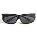 Over Glasses Sunglasses - Polarized Fitover Sunglasses with 100% UV Protection - Style 2 By Pointed Designs (Black)
