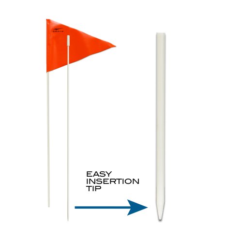 AGORA 72" Fiberglass Trainer Flags, White/Orange