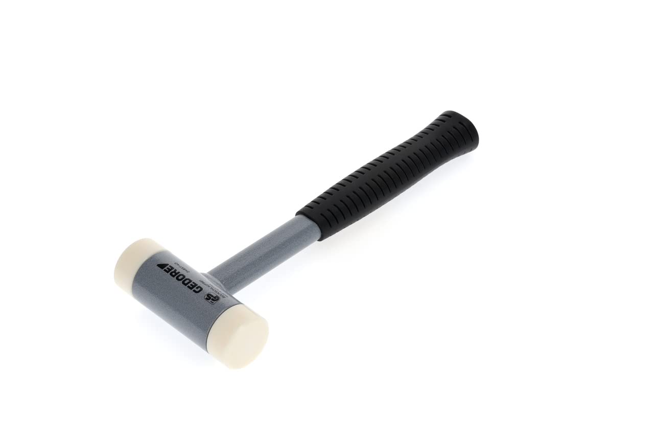 Gedore 8829170 Non-Rebound Soft Hammer, Diameter 40 mm, Steel Tube Handle, Interchangeable Polyamide Heads